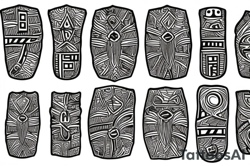 Zulu shield tattoo idea