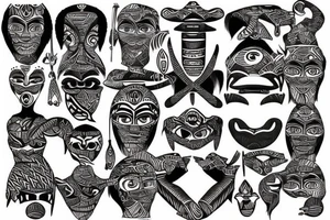 African tribal tattoo idea