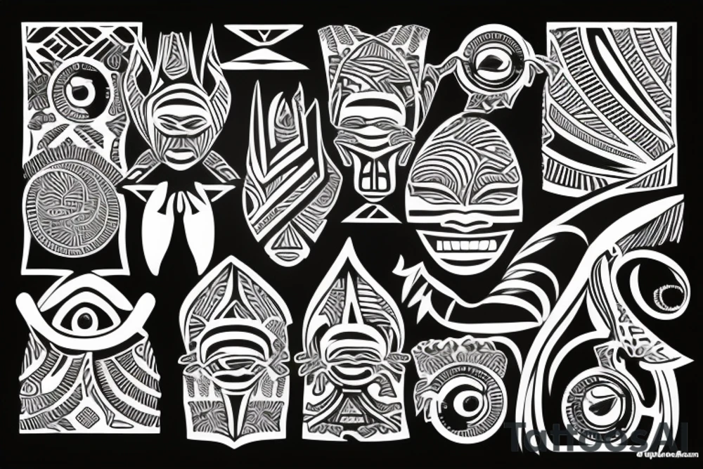 African tribal tattoo idea
