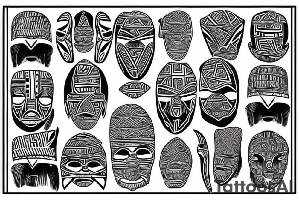 African tribal tattoo idea