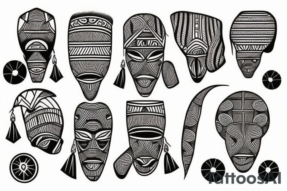 African tribal tattoo idea