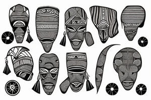 African tribal tattoo idea