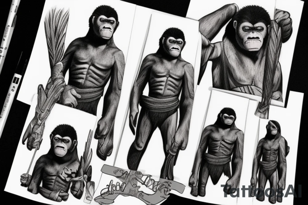 Caesar from planet of the apes tattoo idea