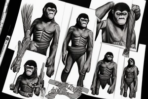 Caesar from planet of the apes tattoo idea