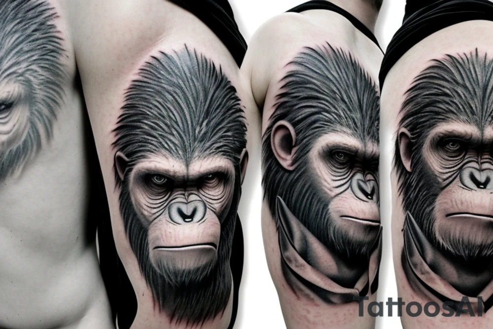 Caesar from planet of the apes tattoo idea