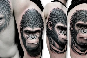 Caesar from planet of the apes tattoo idea