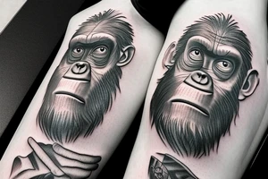 Caesar from planet of the apes tattoo idea