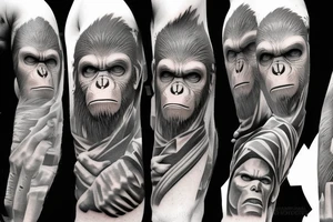 Caesar from planet of the apes tattoo idea