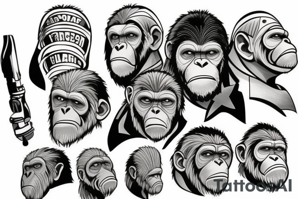 Caesar from planet of the apes tattoo idea