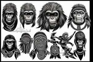 Caesar from planet of the apes tattoo idea