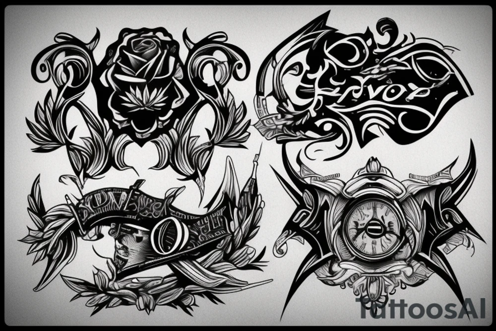 Knife tattoo idea
