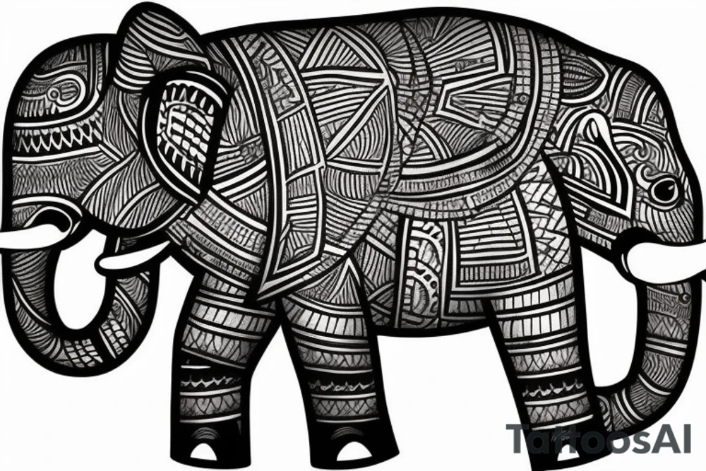 Elephant tattoo idea