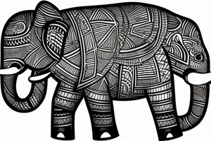 Elephant tattoo idea