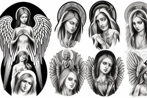 angel seraphim tattoo idea
