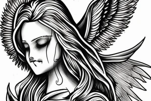 angel seraphim tattoo idea