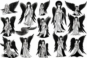 angel seraphim tattoo idea