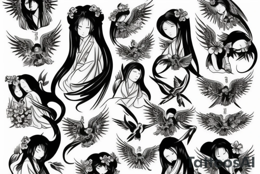 angel seraphim tattoo idea