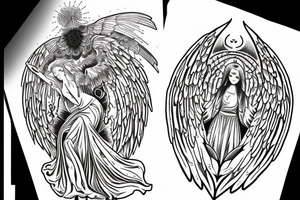 angel seraphim tattoo idea