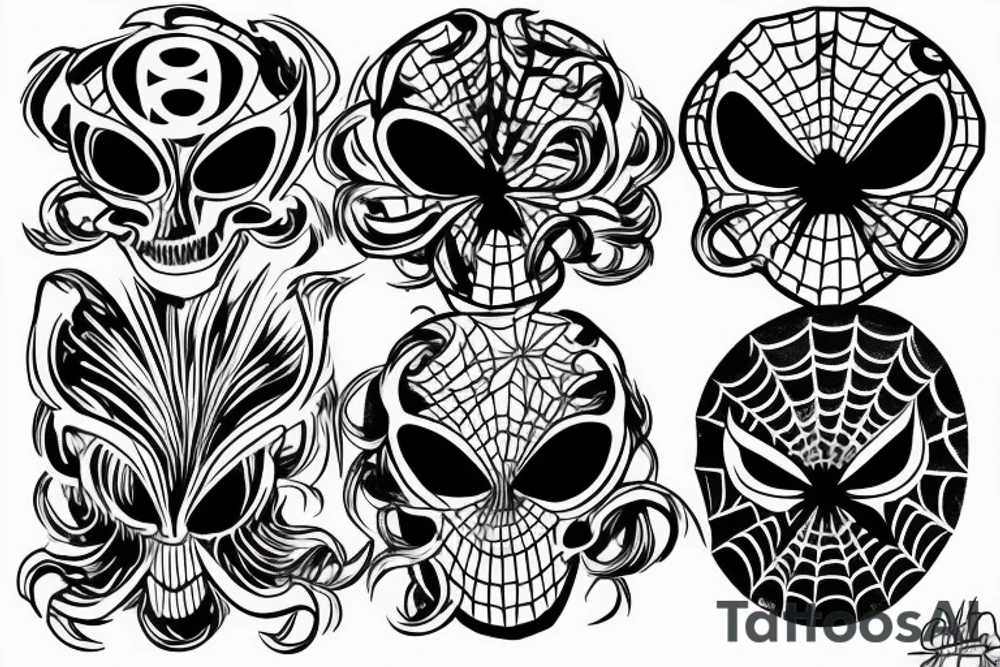 phantom gang spider tattoo tattoo idea