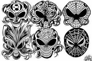 phantom gang spider tattoo tattoo idea