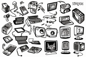 computer with autism tattoo idea