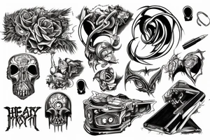heavy metal computer tattoo idea