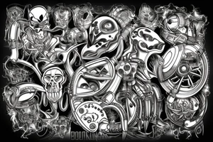 heavy metal computer tattoo idea