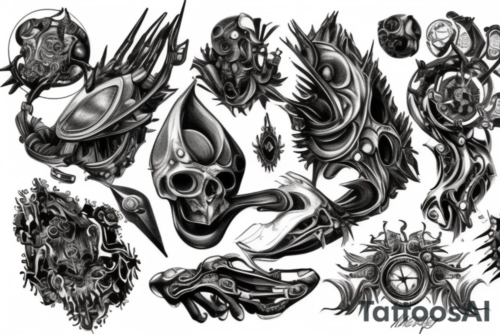 heavy metal computer tattoo idea