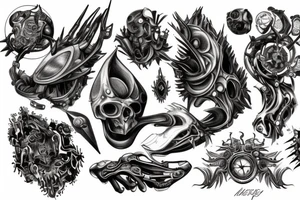heavy metal computer tattoo idea