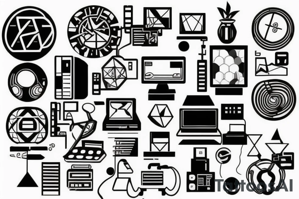 computer tattoo idea