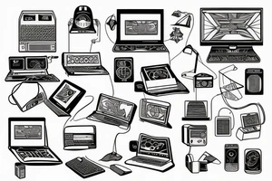computer with aspergers tattoo idea