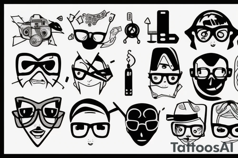 nerd computer tattoo idea