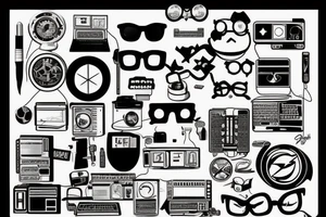 nerd computer tattoo idea