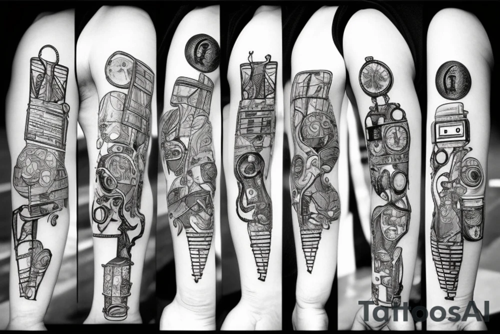 nerd computer tattoo idea