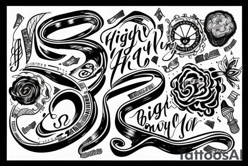 hightech brain tattoo idea