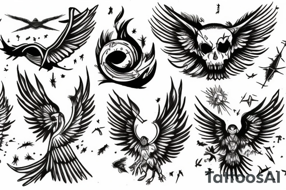 icarus falling tattoo idea
