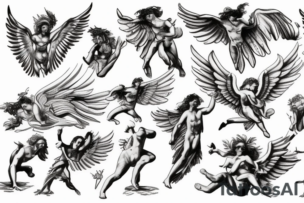 icarus greek mythology tattoo idea