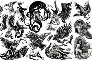 icarus greek mythology tattoo idea