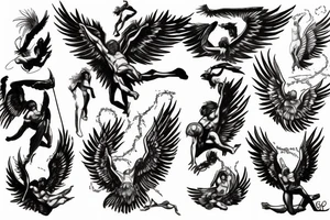 icarus greek mythology falling tattoo idea