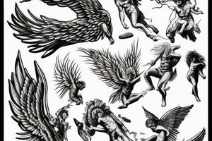 icarus greek mythology falling tattoo idea