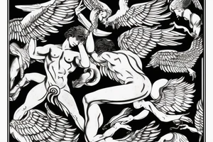 icarus falling greek mythology tattoo idea