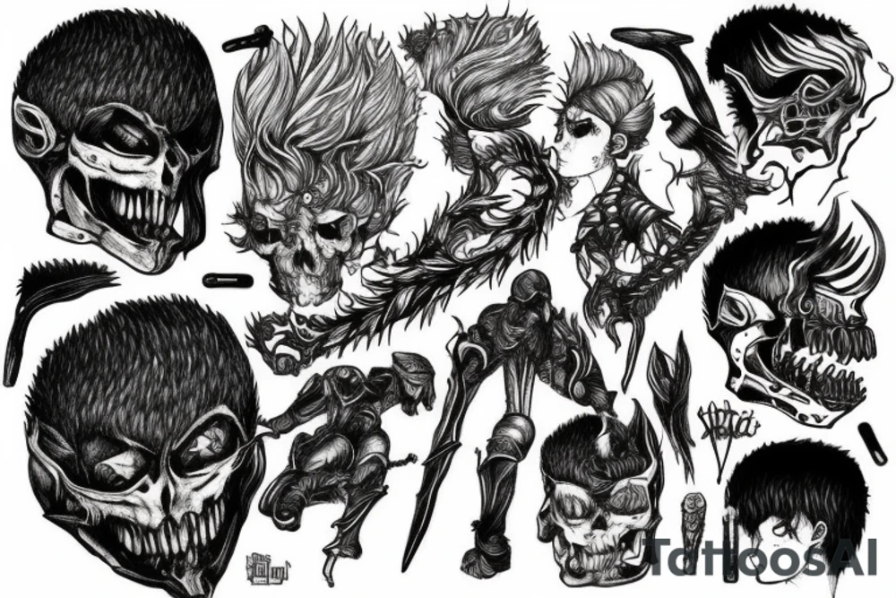 Guts from berserk tattoo idea