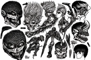 Guts from berserk tattoo idea