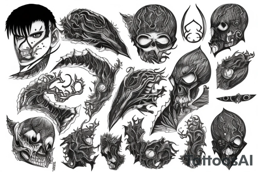 Guts from berserk tattoo idea