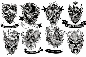 4 brothers and one are twins tattoo idea