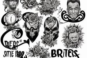 4 brothers and one are twins tattoo idea