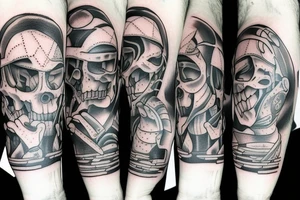 4 brothers and one are twins tattoo idea