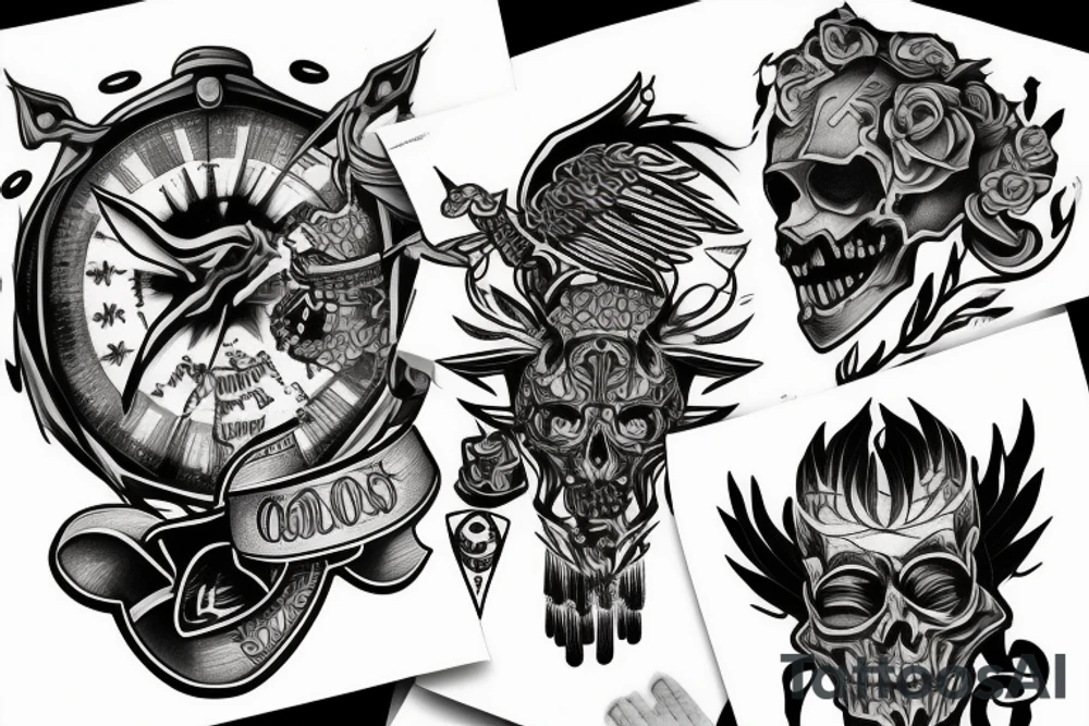 4 brothers and one are twins tattoo idea
