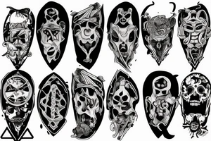 4 brothers and one are twins tattoo idea