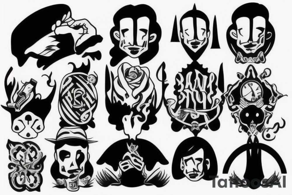 4 brothers and one are twins something small tattoo idea